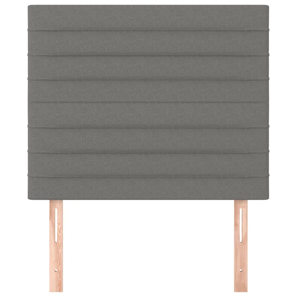 Testiera-Testata Decorativa Grigio Scuro 90x5x118/128 cm Tessuto 279013
