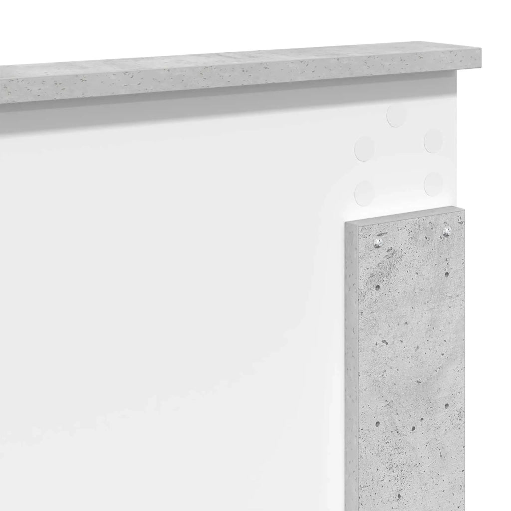 Testiera Grigio Cemento 100 cm Legno ingegnerizzato 887663