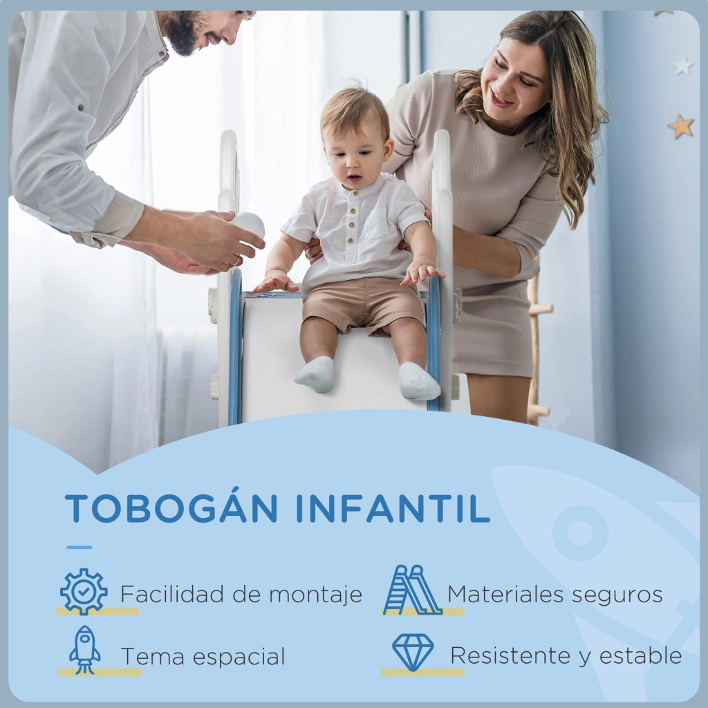 Scivolo per bambini 18-36 mesi ¨C Xylo ¨C 3 gradini antiscivolo grigio 157x46,5x80 cm
