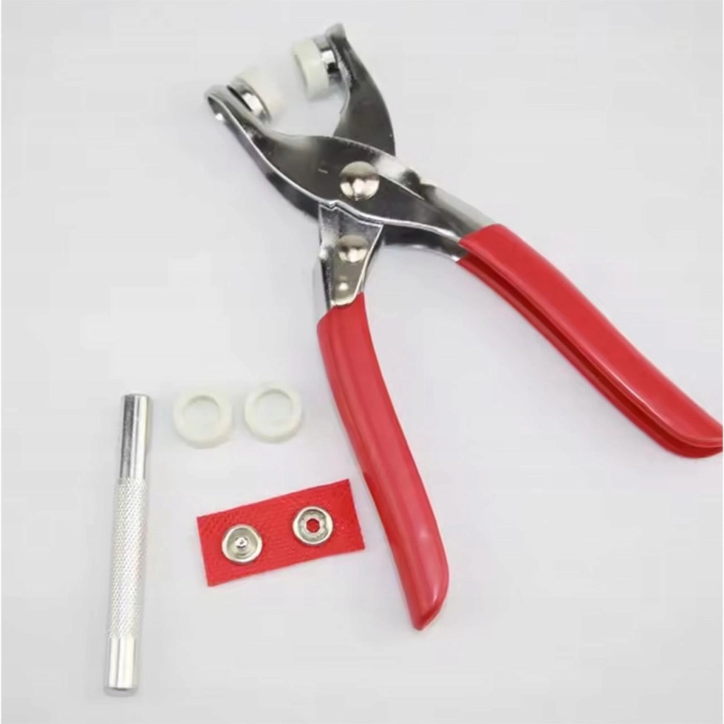 Set di Accessori SnapPro Color 200 – 200 Bottoni e Rivetti Colorati con Pinza | Per Tessuti, Abbigliamento e Fai da Te