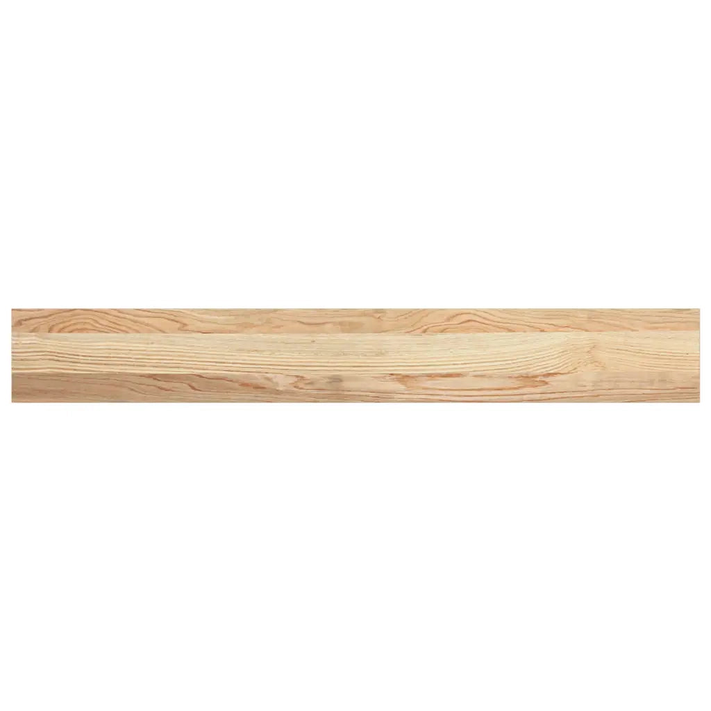 Davanzali 2 pz Non Trattati 110x15x2cm Legno Massello di Rovere 4009089