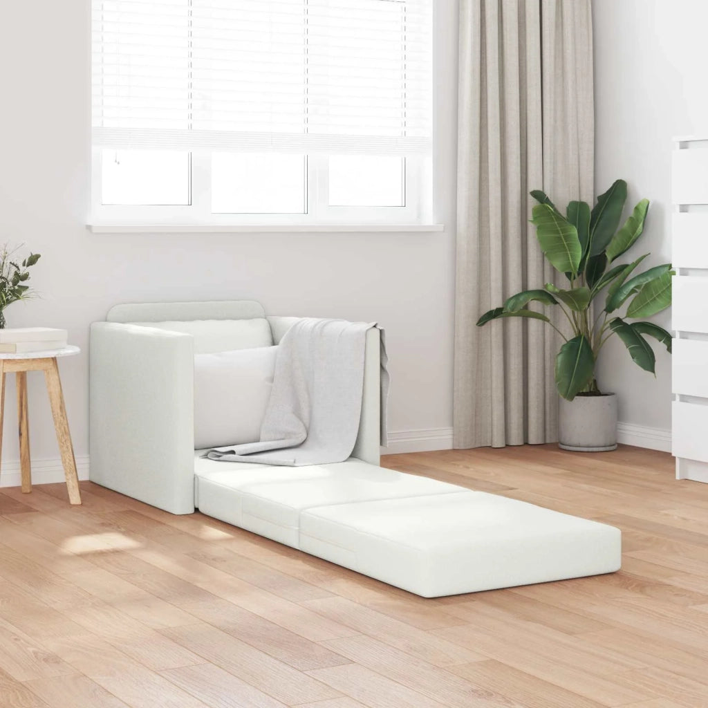 Divano letto | Sof¨¤ letto | Letto singolo 60cm Bianco Pelle Artificiale