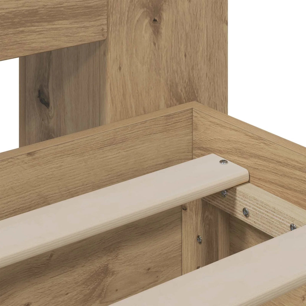 Struttura del letto con stoccaggio e testata Rovere Artigianale 3445832