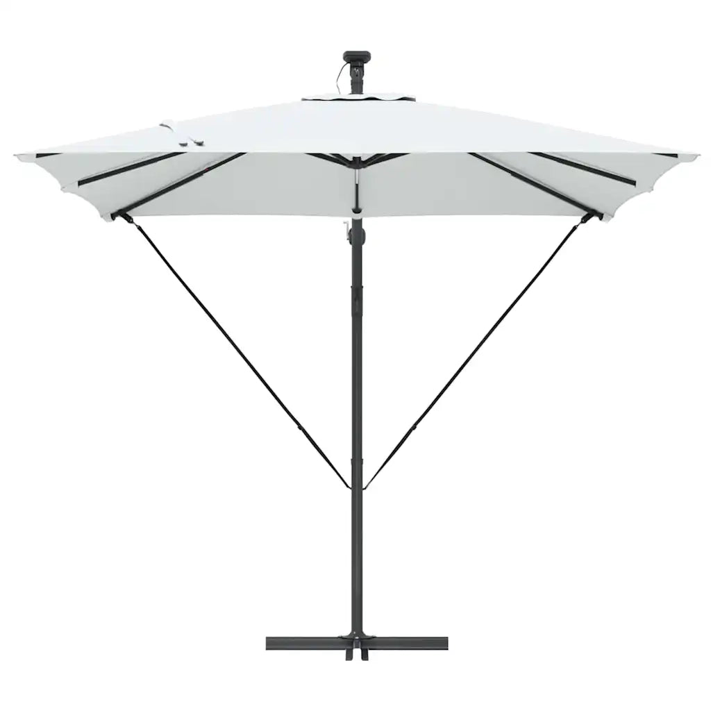 Ombrellone-Ombrello da giardino balcone Sabbia 249 x 249 x 250 cm Poliestere e Alluminio