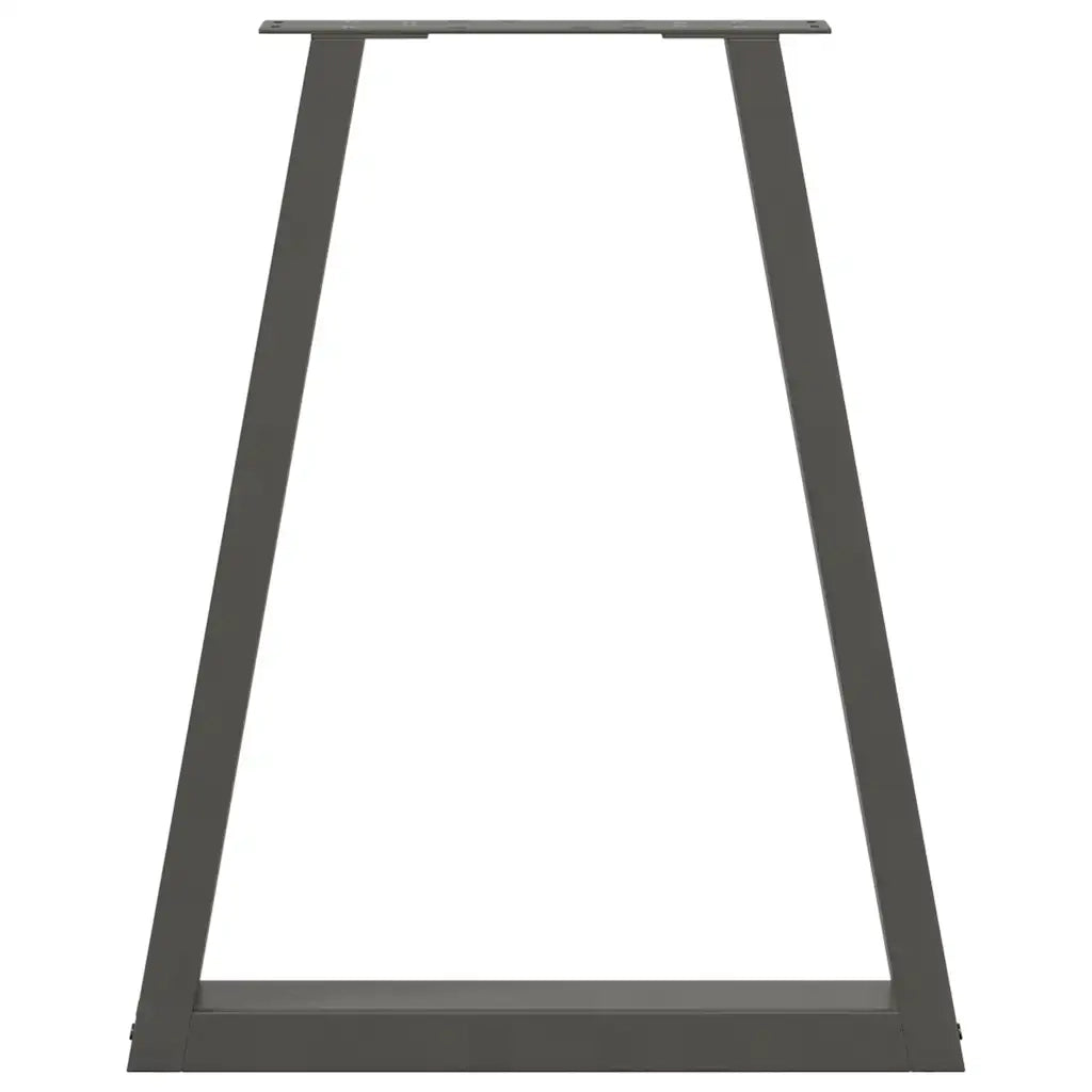 Gambe per tavolo da pranzo a forma di V 2 pz Antracite 60x(72-73,3) cm Acciaio 4012566
