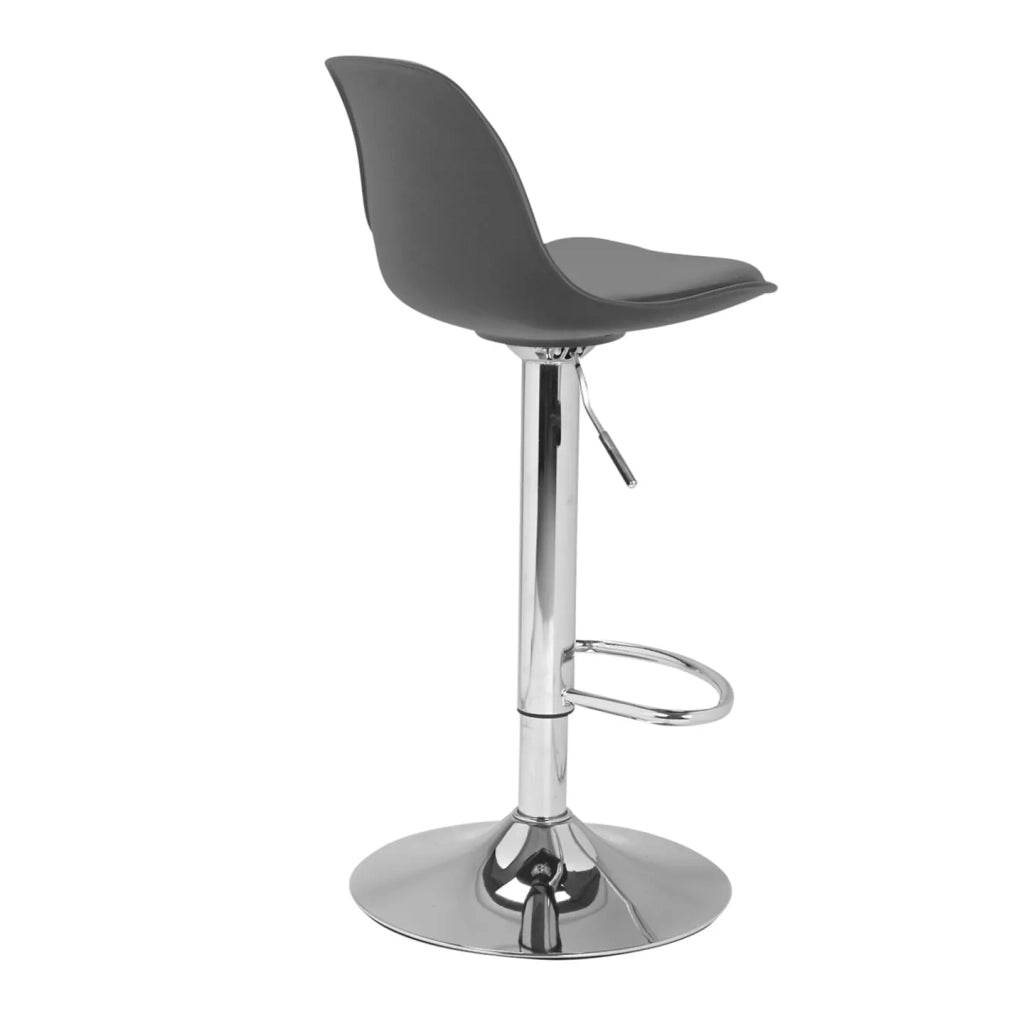 IDMarket - Set di 2 sgabelli da bar design grigio KARL
