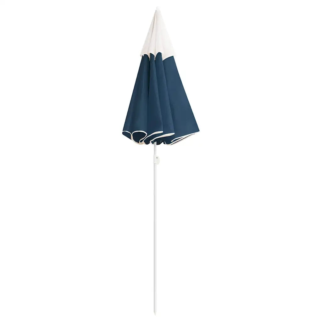 Ombrello | Parasolne da Giardino con Palo in Acciaio Blu 180 cm