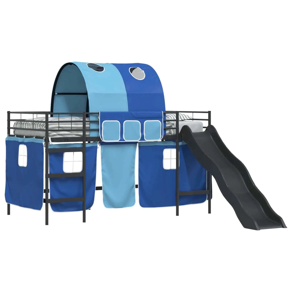 Struttura del letto loft per bambini Nero e Blu 100 x 200 cm 42020841
