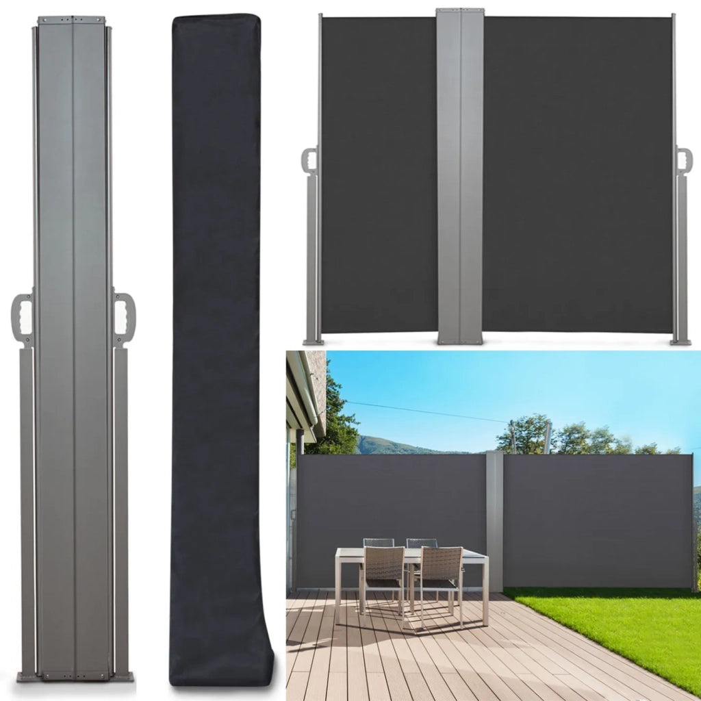 IDMarket - Copertura per tenda sole laterale retrattile doppio