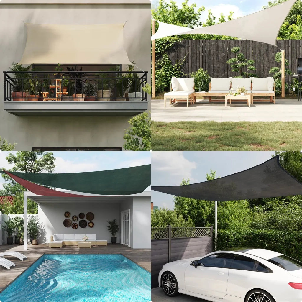 Vela Parasole 160 g/m² Marrone 5x7 m in HDPE 311797