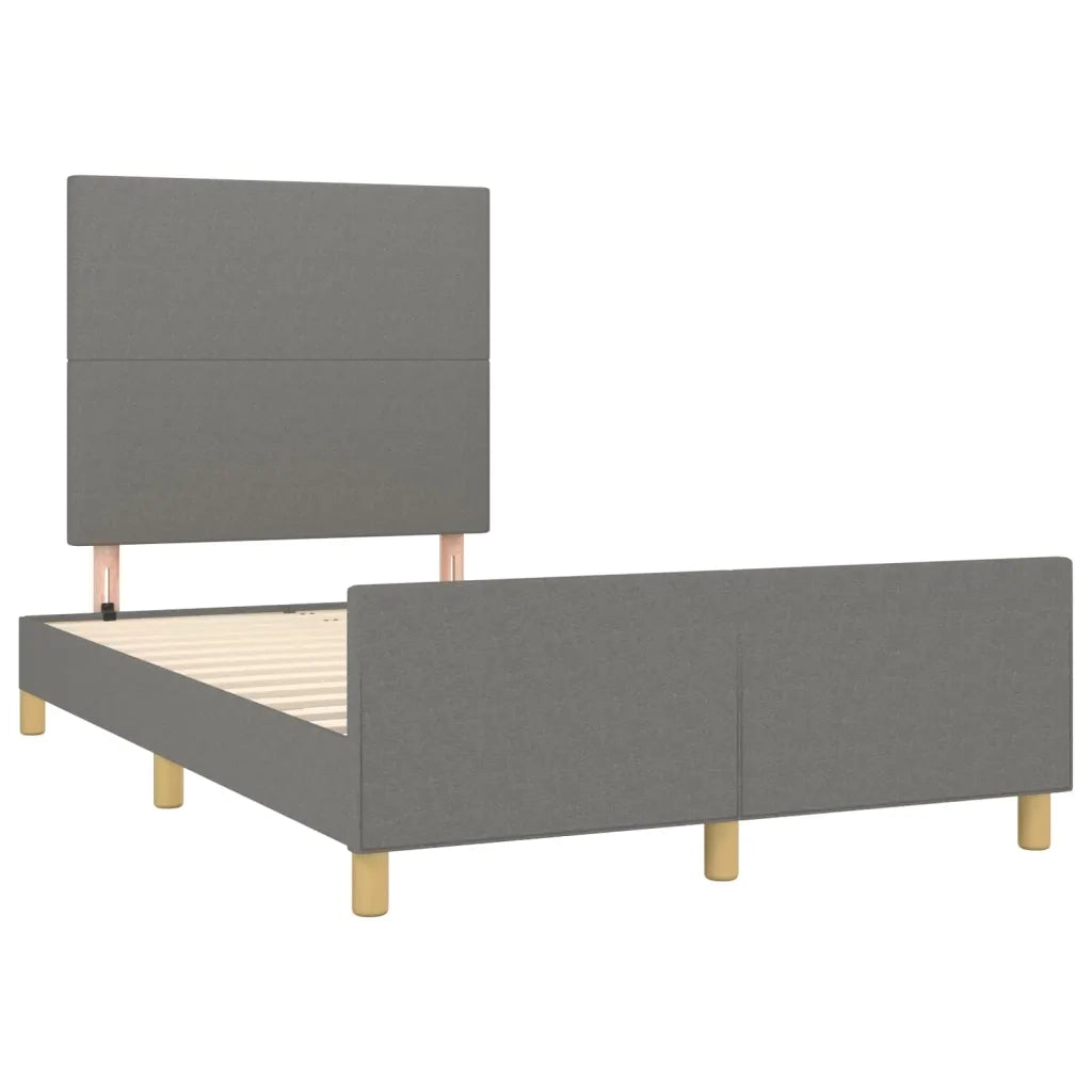 Giroletto senza Materasso Grigio Scuro 120x200 cm Tessuto 3124880