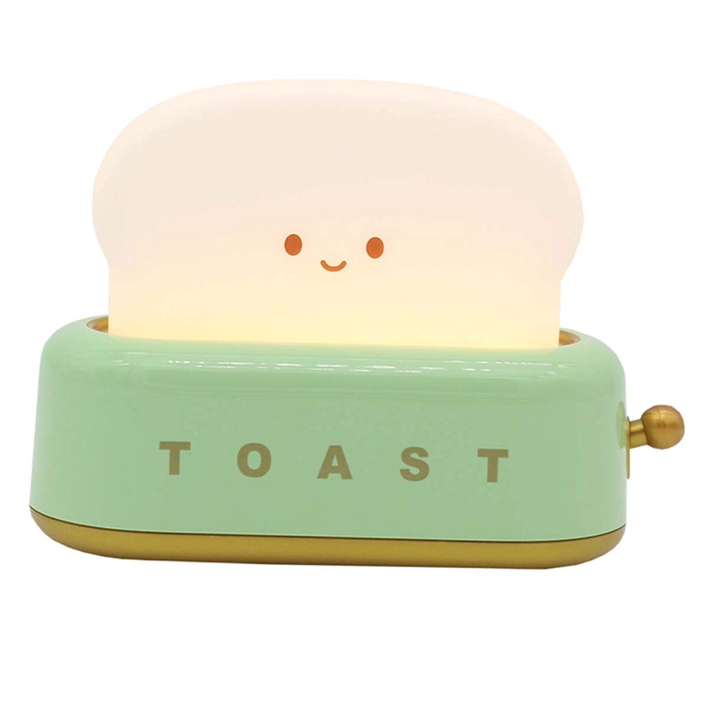 Luce notturna per bambini, atmosfera dolce e rilassante Belyo Toast Divertente Bianco / Verde Wondee