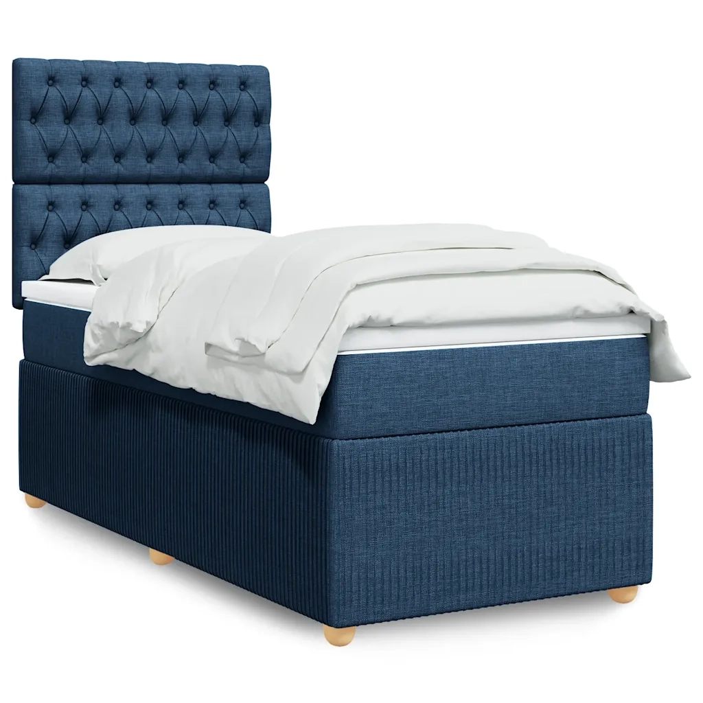 Giroletto a Molle con Materasso Blu 80x200 cm inTessuto 3291896