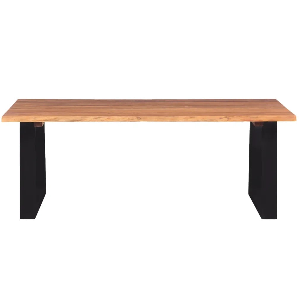 Tavolino da Salotto in Legno Massello di Acacia 110x60x40 cm 244996