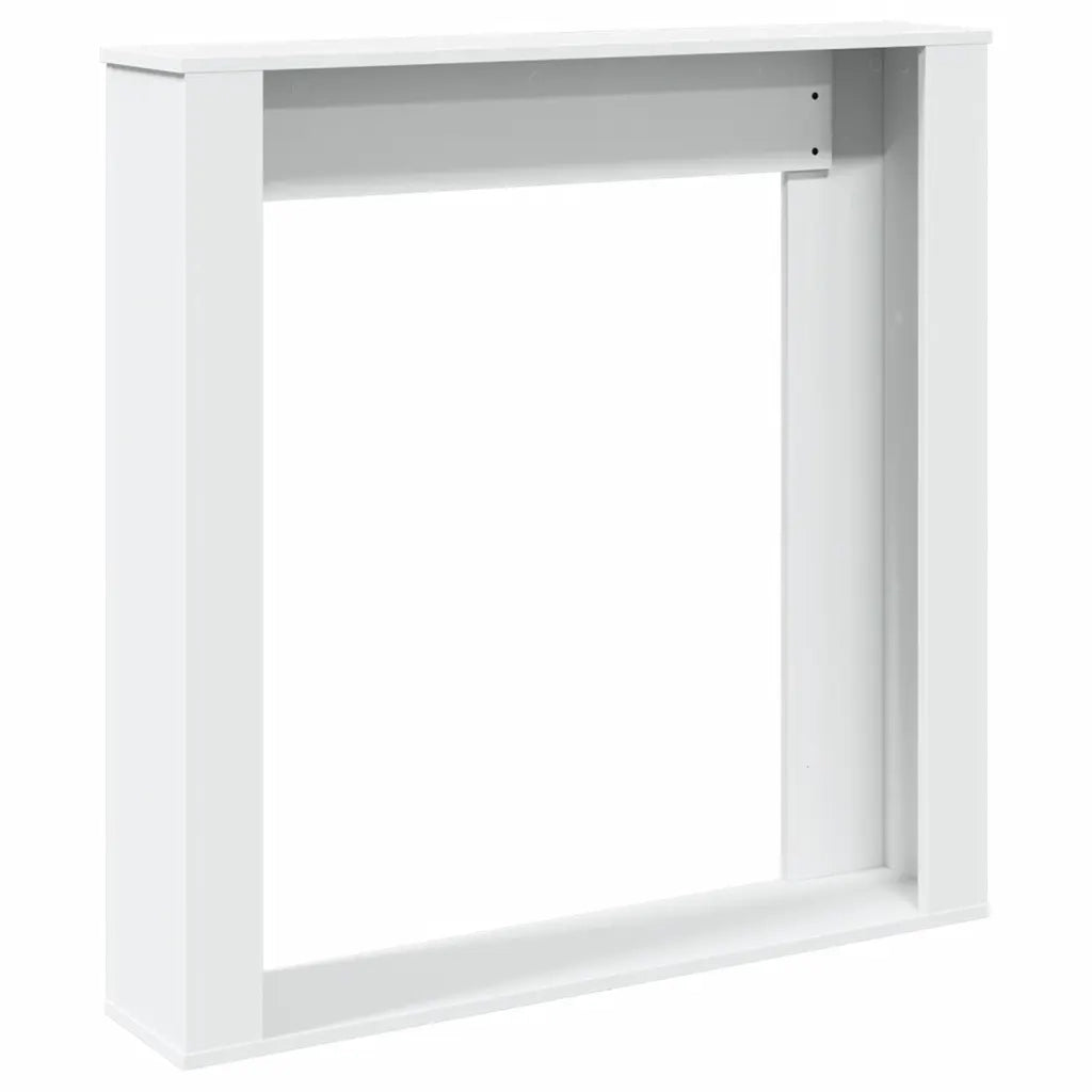 Cornice per Camino Bianca 100x20x100 cm in Truciolato 854571