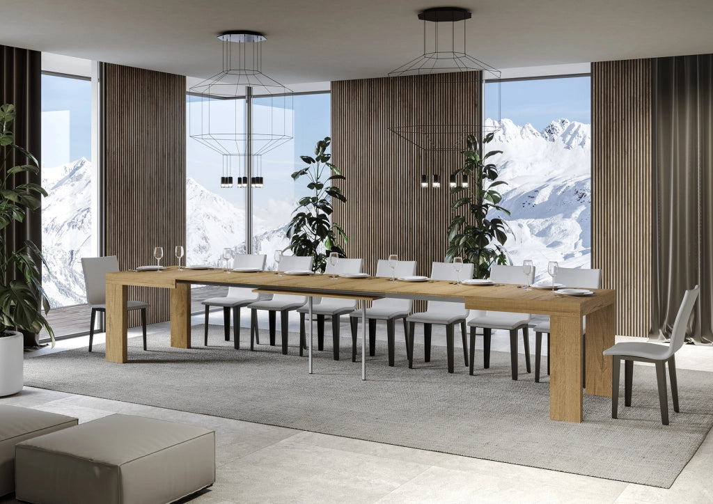 Tavolo allungabile 90x130/390 cm Roxel Quercia Natura