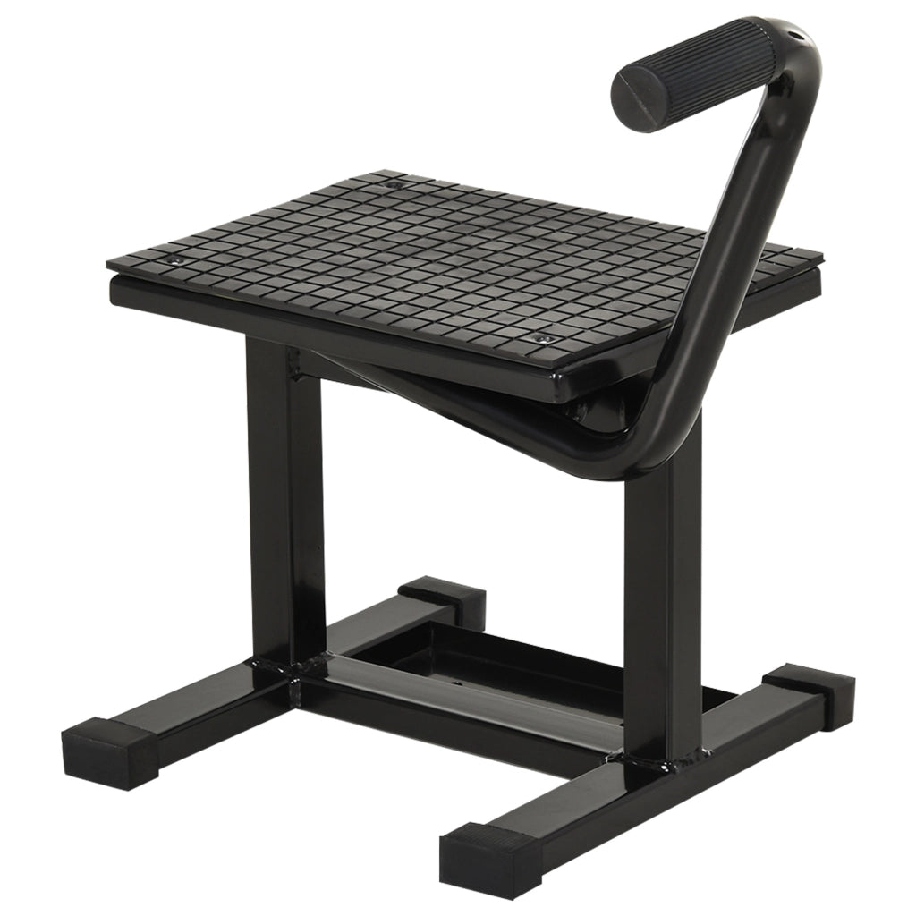Cavalletto Alzamoto in Acciaio ¨C Xylo ¨C 150kg, Superficie Gomma, 48x34x43cm, Nero