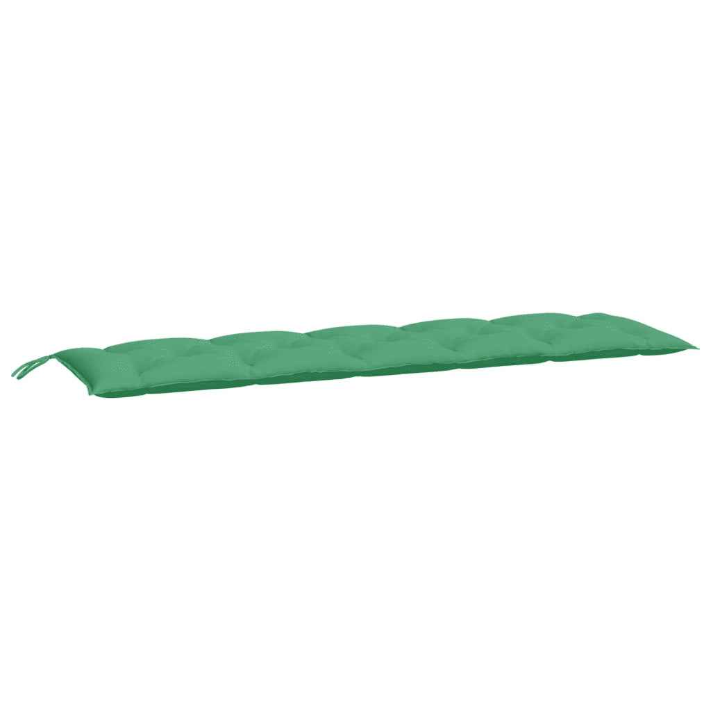 Cuscini Panca da Giardino 2pz Verdi 180x50x7cm Tessuto Oxford 361721