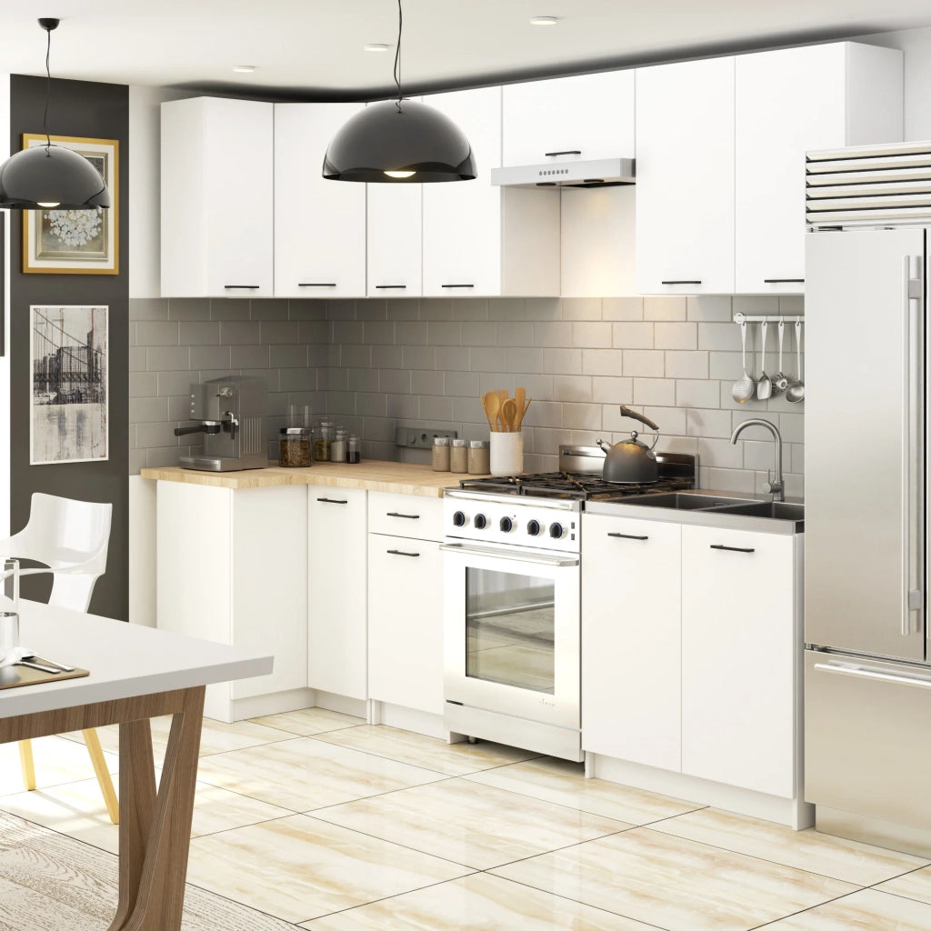 Mobile da cucina pensile sistema AKORD OLIWIA 80 cm H720 Bianco 2 ante 80x30x72 cm