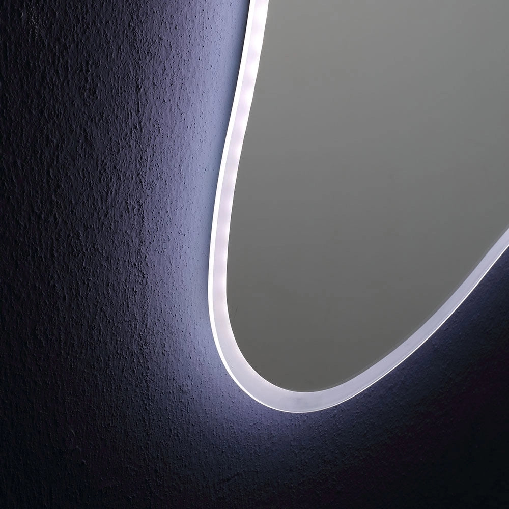 Specchio sagomato 120x90 con cornice led