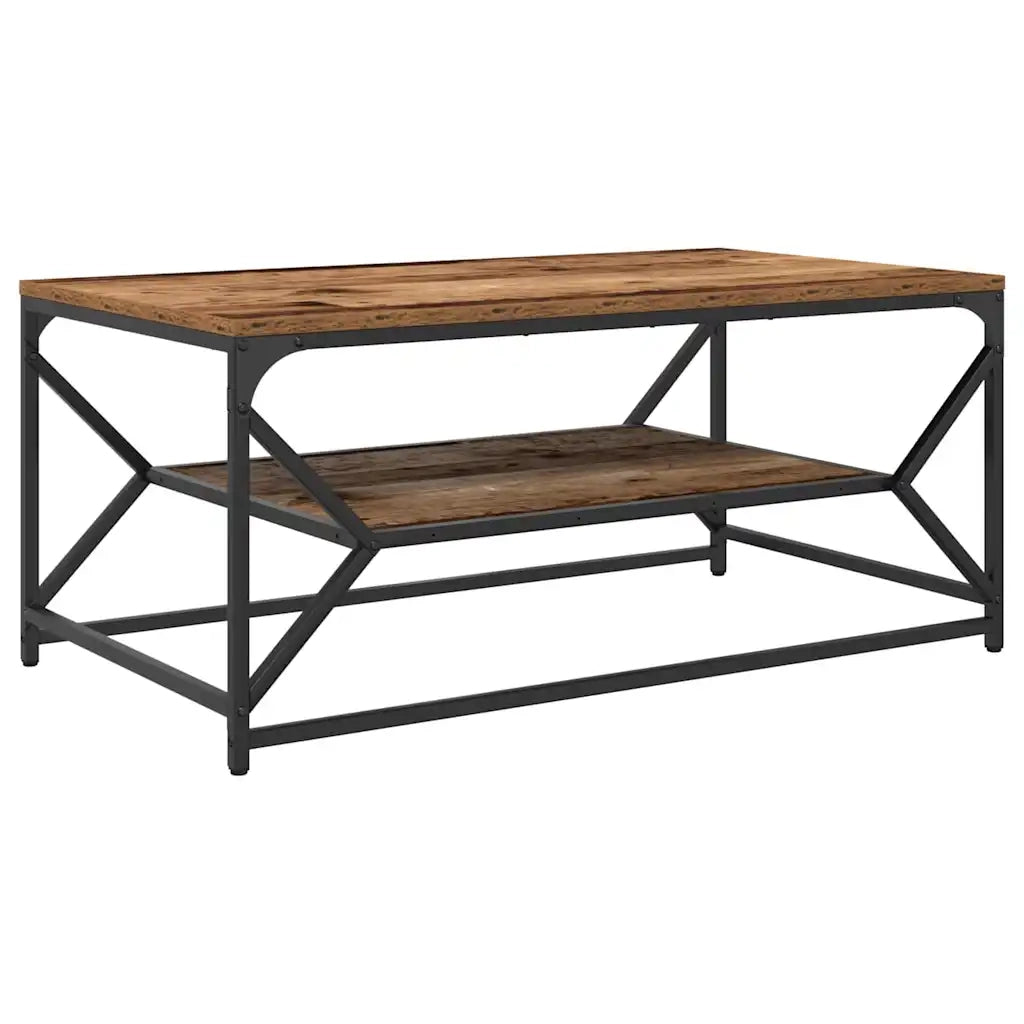 Tavolino da Salotto-Tavolino da soggiorno-Tavolo Legno vecchio 90 x 50 x 40 cm