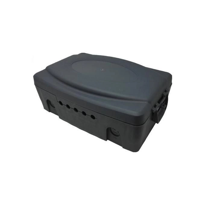 Poly Pool PP2605 Scatola di Protezione da Esterno IP54 5 Uscite per Cavi e Prese Colore Grigio Scuro