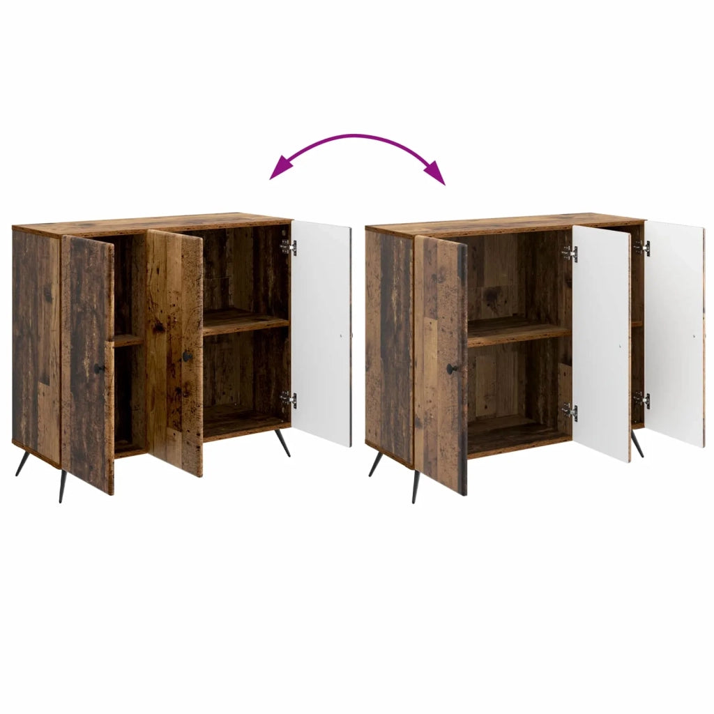 Credenza | Madia | Buffet da pranzo | Armadio da pranzo Legno antico 89 x 34,5 x 80 cm Legno ingegnerizzato