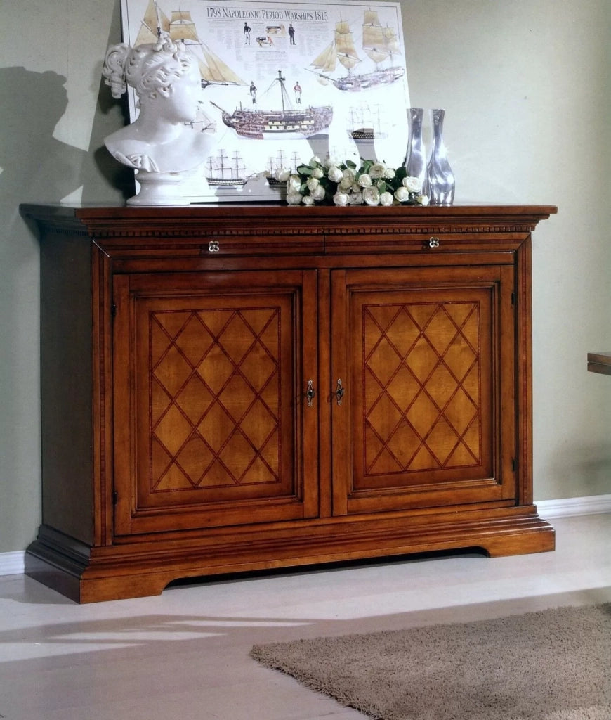 Madia credenza 2 porte arte povera in legno l.160 p.53 h. 115 - Mobili 2G