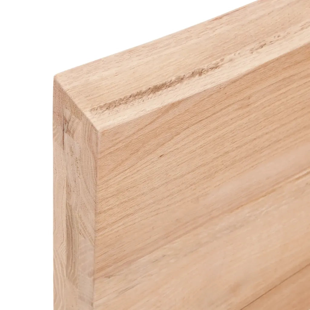 Piano Bagno Marrone 80x40x(2-6) cm Legno Massello Trattato CFW9724091