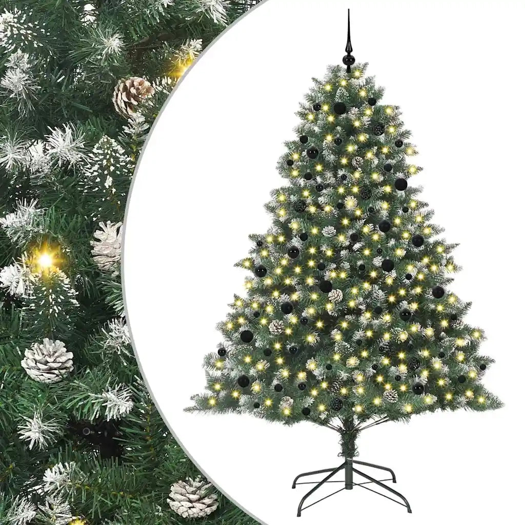 Albero di Natale artificiale con 300 LED Verde 240 cm 3395258