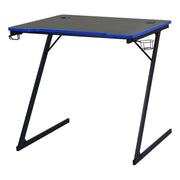 Scrivania Gaming Flame Nera/blu 80x50x75