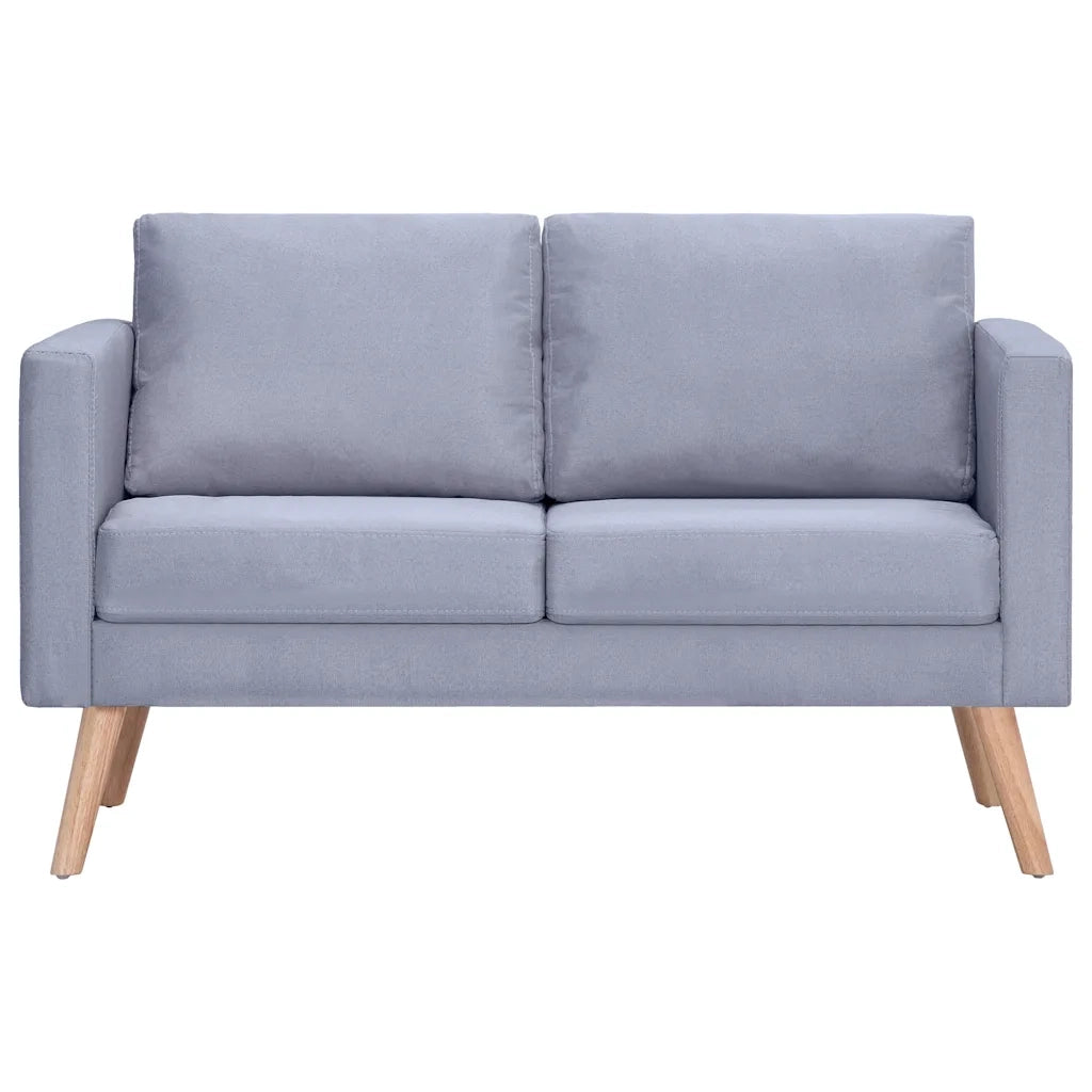 Divano a 2 Posti-Sofa 2 Posti in Tessuto Grigio Chiaro 905320