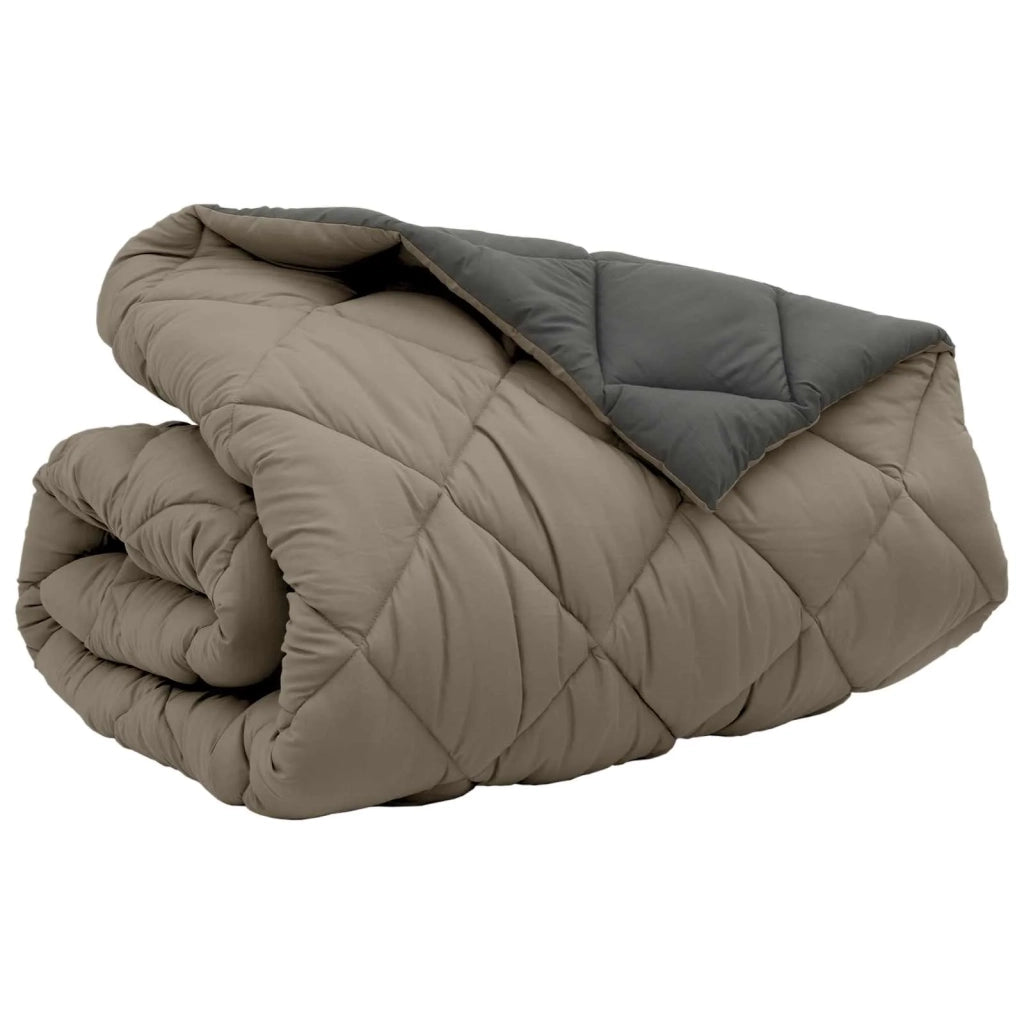 Duvet Invernale Grigio chiaro e Antracite 240 x 260 cm 42025763