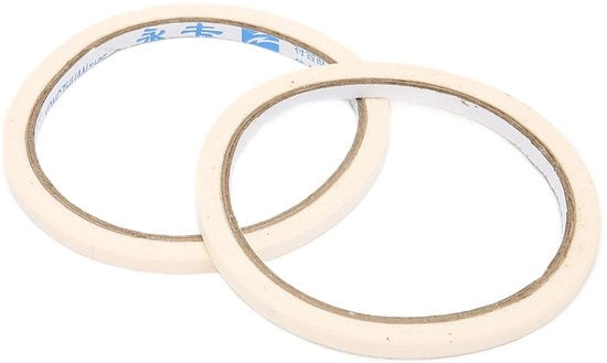 Nastro adesivo professionale per saloni - Nastro per nail art - Larghezza 0,5 cm - Lunghezza 17 m - Nessun residuo - Per applicazioni precise - Nastro per nail art