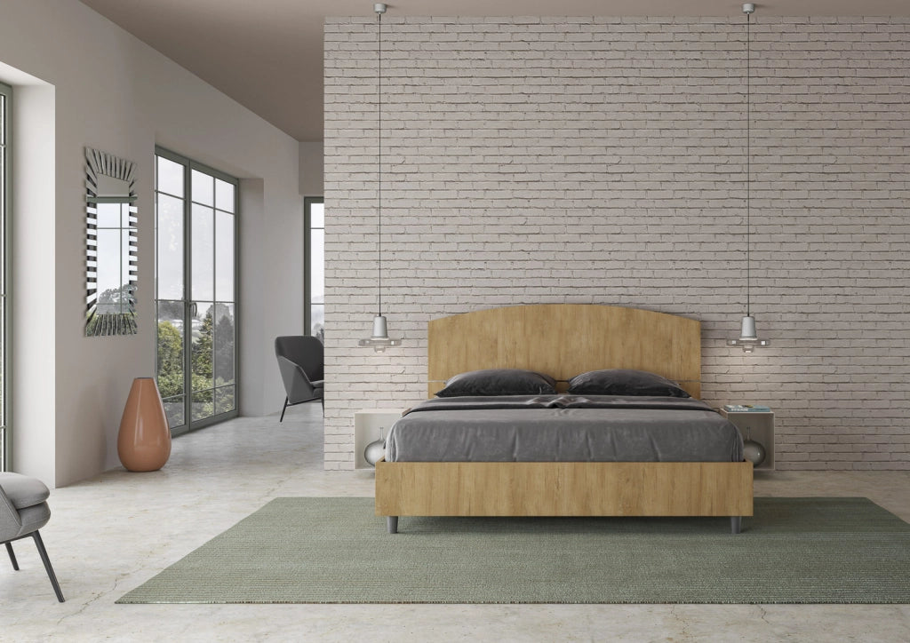 BS COM Letto matrimoniale senza rete 160x190 quercia