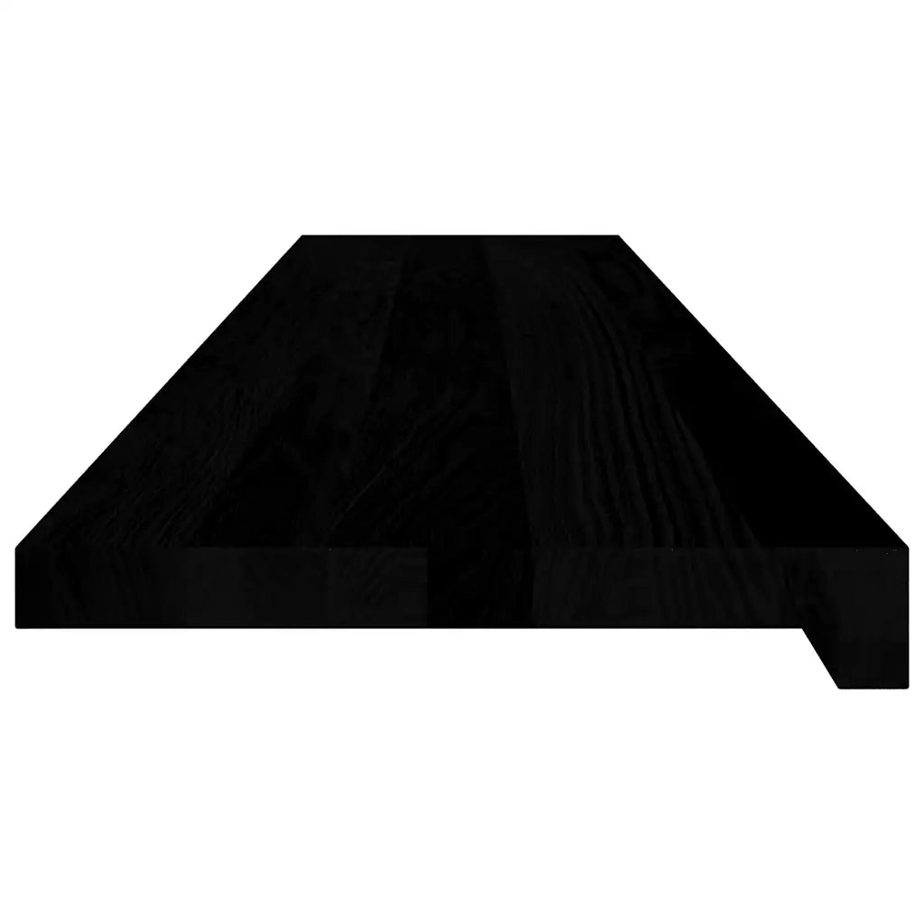 Davanzali 2 pz Marrone Scuro 120x30x2 cm Legno Massello Rovere 4009194