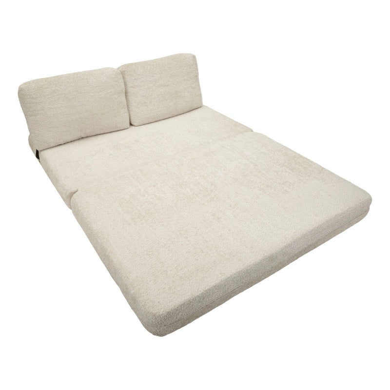 Divano/letto Faster Bianco cm 150x100x80 (compresso-misura Letto Cm213x150x18)