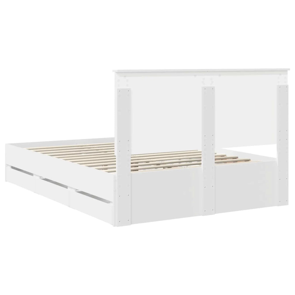 Struttura del letto Bianco 150 x 200 cm Legno Ingegnerizzato 3409447