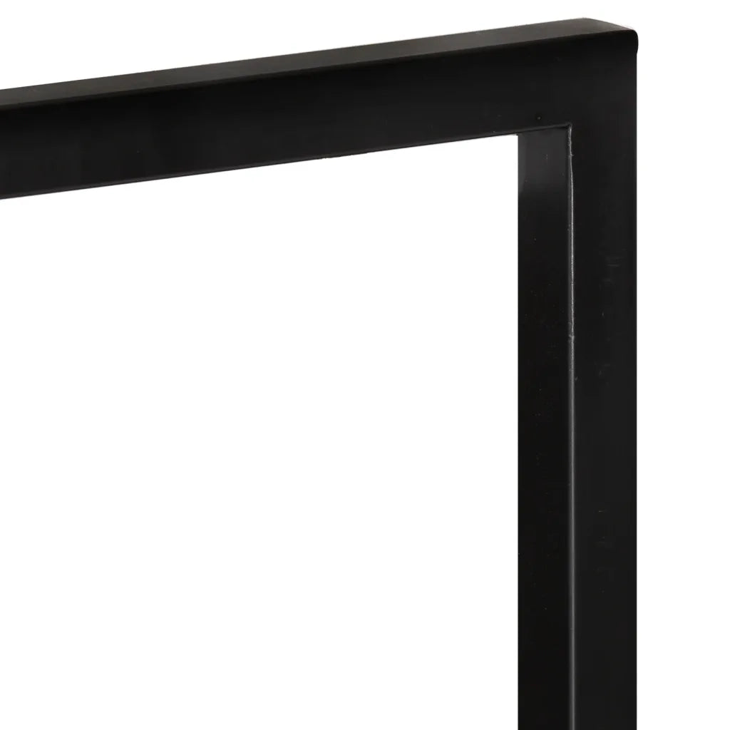 Mensole Parete 2 pz 25x25x75 cm Legno Massello Acacia e Acciaio 338462