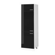 Vicco Armadio frigorifero Nero lucido 60 cm