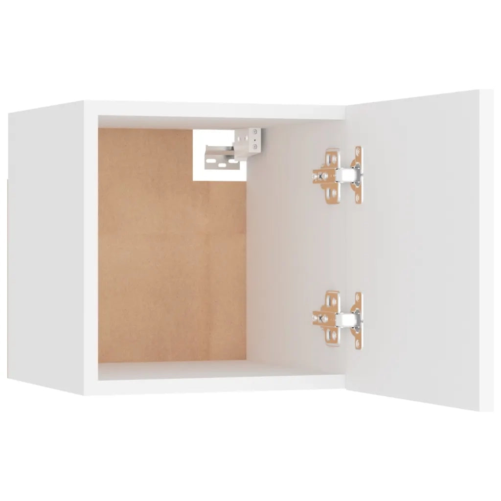 Set Mobili Porta TV 8pz Bianco in Legno Multistrato 3114222
