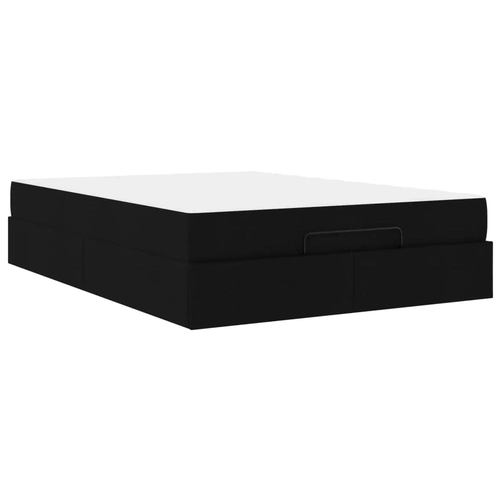 Struttura letto con materasso 2 pcs Nero Tessuto 3399503