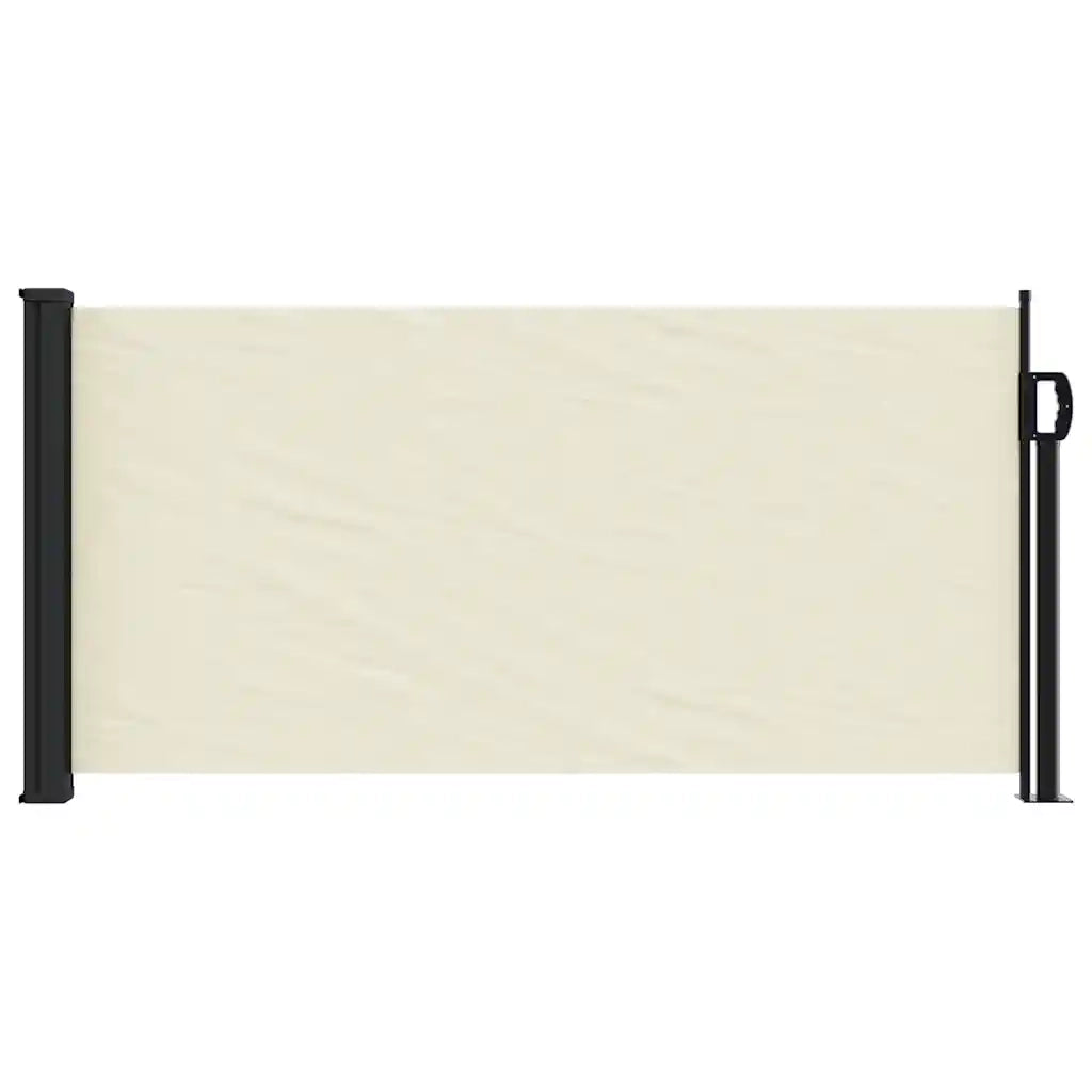 Tenda da Sole Laterale Retrattile-Tenda parasole per balcone per giardino Crema 100x500 cm