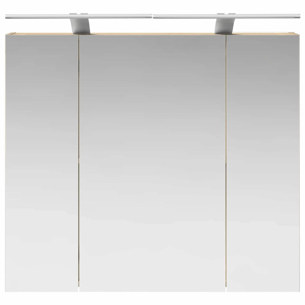 Mobiletto per specchio da bagno Rovere Sonoma 80 x 14.5 x 70 cm 889113