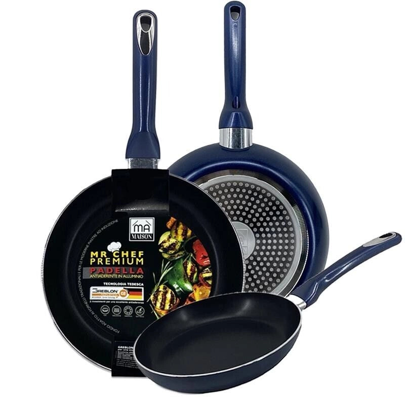 MA MAISON MR CHEF PREMIUM PADELLA CM.18 ANTIADERENTE IN ALLUMINIO CUCINA TRADIZIONALE E INDUZIONE