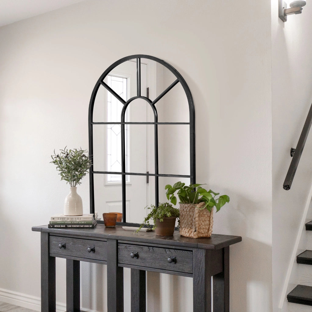 Specchio Decorativo da Parete ¨C Minimal ¨C Nero 60x91cm