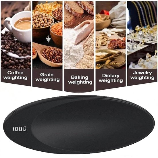 Ponderosità digitale portatile Precisione 0,1 gram Scatola di pesatura Mini bilancia per caffè
