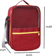 Organizzatore di Scarpe da Golf Portatile - Impermeabile - Rosso - Unisex - Borsa di Carico per Valigetta o Carrello di Trasporto