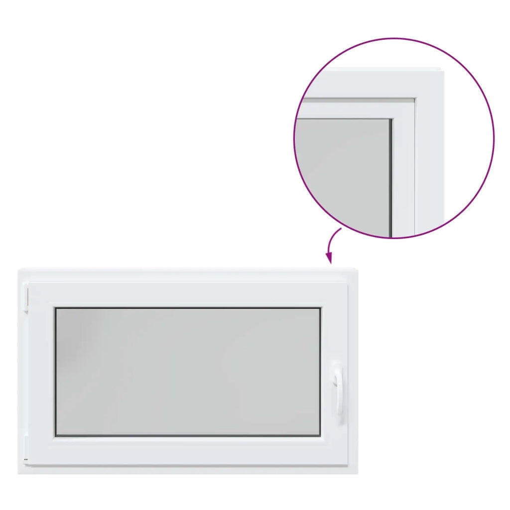 Finestra per Soffitta RISOR Bianco 100 x 60 cm PVC e Vetro 42047251