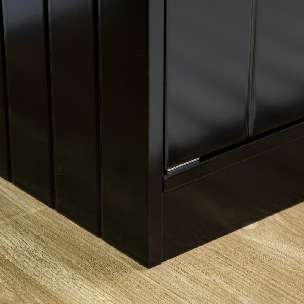 CIOTOLA PER CANI Rialzata 60x30x35,5 cm Legno Nero
